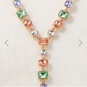 Golden pastel Y necklace